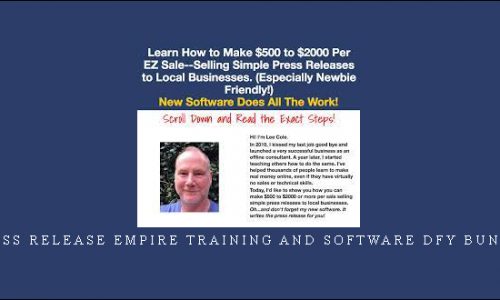 Press Release Empire Training And Software DFY Bundle