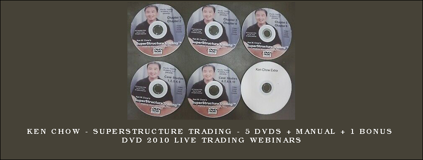 Ken Chow – Superstructure Trading – 5 DVDs + Manual + 1 BONUS DVD 2010 Live Trading Webinars