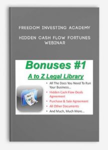 Freedom Investing Academy – Hidden Cash Flow Fortunes Webinar