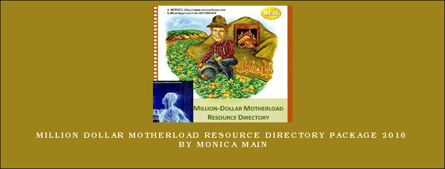 Million Dollar Motherload Resource Directory Package 2016 by Monica Main