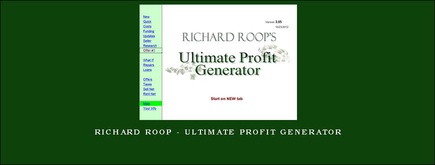 Richard Roop – Ultimate Profit Generator
