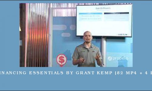 Seller Financing Essentials by Grant Kemp [82 MP4 + 4 PDF + 3…]