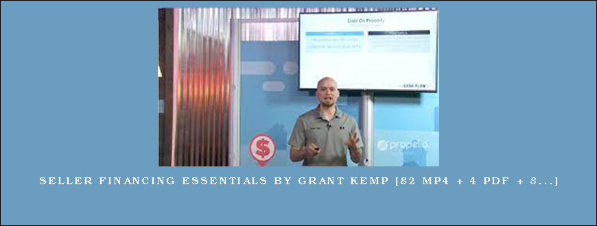 Seller Financing Essentials by Grant Kemp [82 MP4 + 4 PDF + 3…]