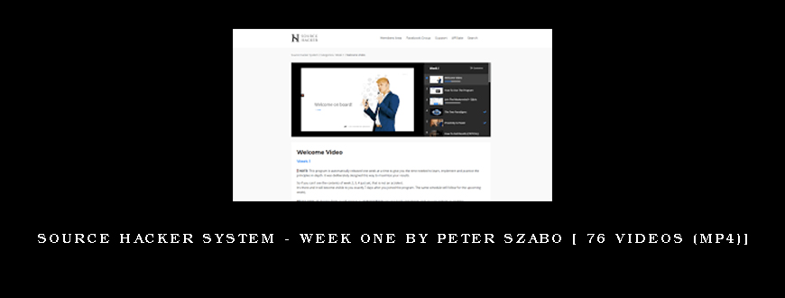 Source Hacker System – Week One by Peter Szabo [ 76 Videos (MP4)]