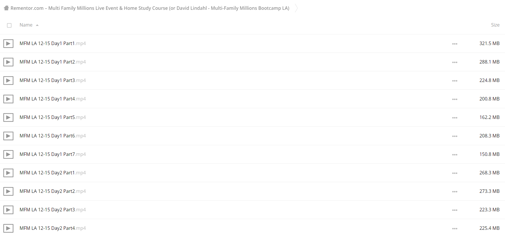 Rementor.com - Multi Family Millions Live Event & Home Study Course (or David Lindahl - Multi-Family Millions Bootcamp LA) 1
