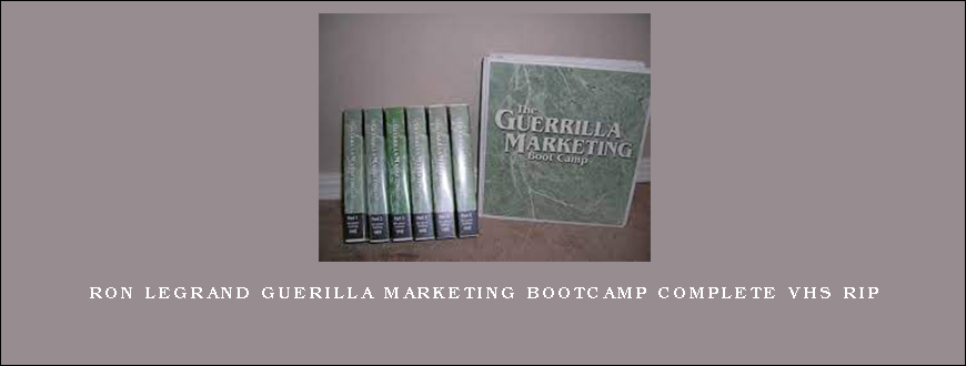 Ron LeGrand Guerilla Marketing Bootcamp complete VHS Rip