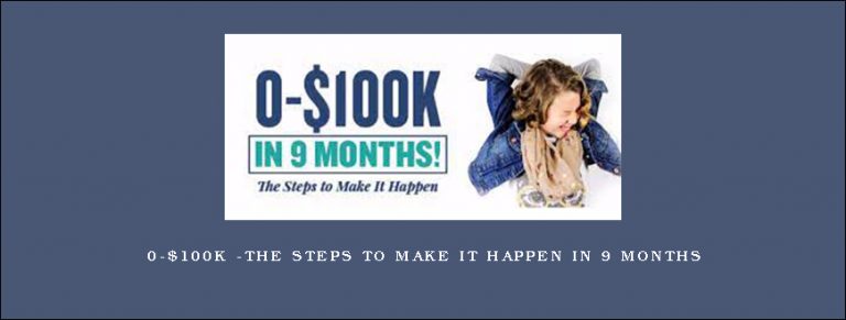 0-$100K -The Steps To Make It Happens In 9 Months
