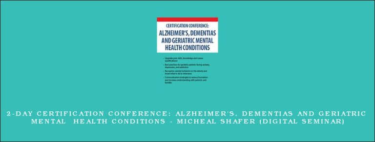 2-Day Certification Conference: Alzheimer’s