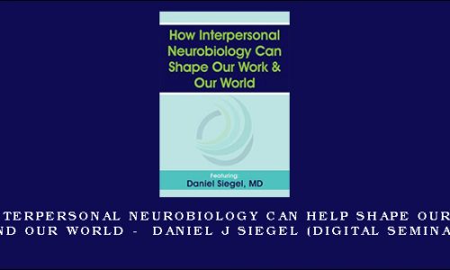 How Interpersonal Neurobiology Can Help Shape our Work and our World – DANIEL J SIEGEL (Digital Seminar) [in stock]