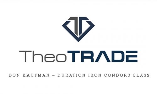 Don Kaufman – Duration Iron Condors Class | SIZE: 921 MB