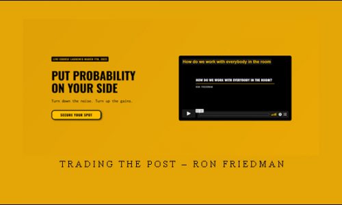 Trading the Post – Ron Friedman | SIZE: 4,7 GB