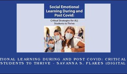 Social Emotional Learning During and Post COVID: Critical Strategies for ALL Students to Thrive – SAVANNA S. FLAKES (Digital Seminar) [in stock]