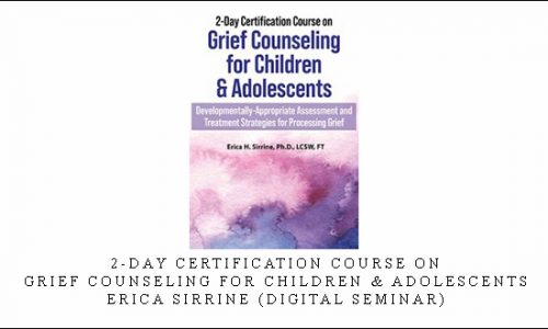 2-Day Certification Course on Grief Counseling for Children & Adolescents – Erica Sirrine (Digital Seminar) [in stock]