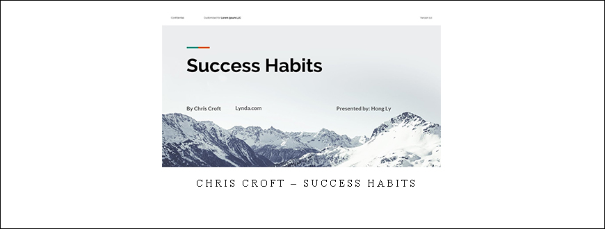 Chris Croft – Success Habits