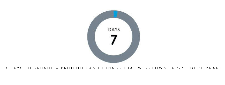 7 Days to Launch – Products and Funnel that will power a 6-7 Figure Brand