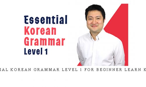 Essential Korean Grammar Level 1 for Beginner Learn Korean |