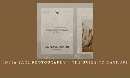 India Earl Photography – The Guide to Backups |