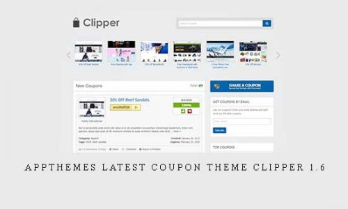 Appthemes Latest Coupon Theme Clipper 1.6 |