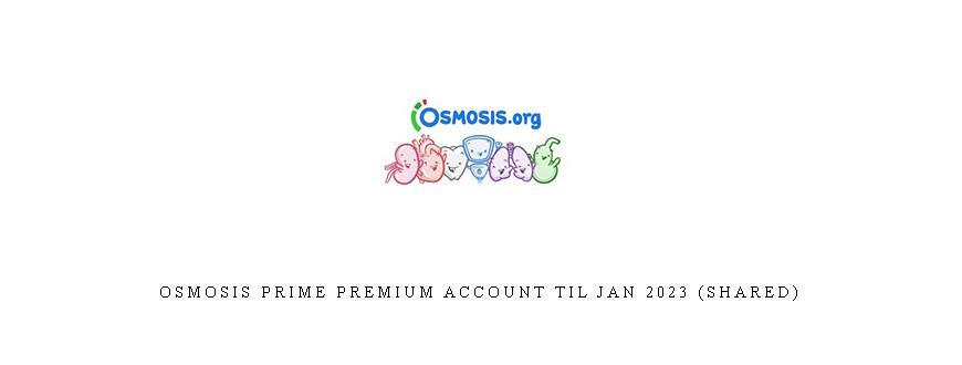 Osmosis Prime Premium Account til Jan 2023 (shared)