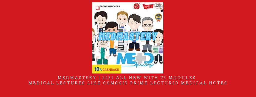 Medmastery | 2021 All New with 73 Modules – medical lectures like osmosis prime lecturio medical notes