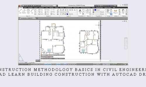 Construction Methodology Basics in Civil Engineering – Autocad Learn Building construction with Autocad Drawings |