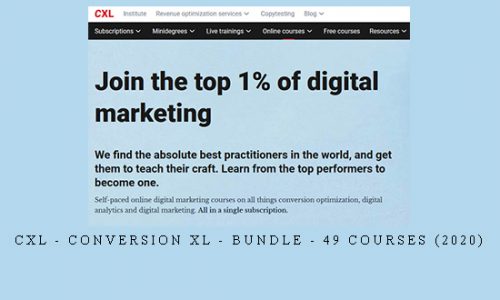 CXL – Conversion XL – Bundle – 49 Courses (2020) |