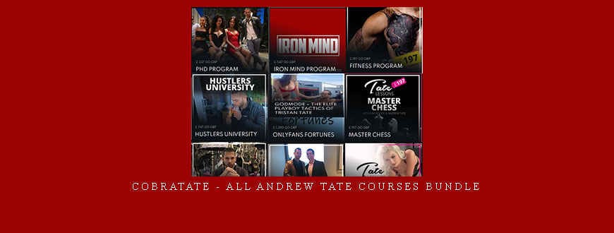 Cobratate – All Andrew Tate Courses Bundle