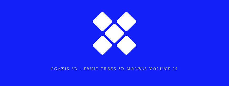 CGAxis 3D – Fruit Trees 3D Models Volume 95