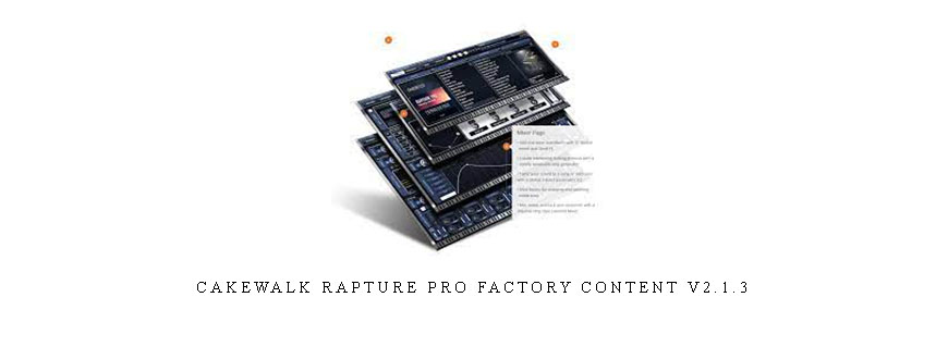 Cakewalk Rapture Pro Factory Content v2.1.3