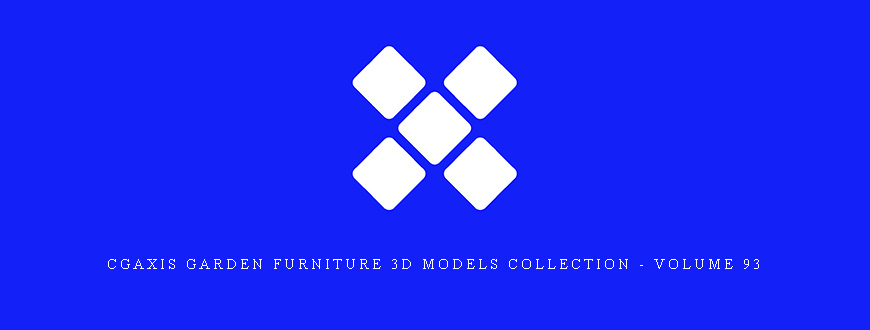 CGAxis Garden Furniture 3D Models Collection – Volume 93