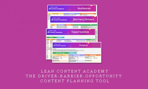 Lean Content Academy – The Driver-Barrier-Opportunity Content Planning Tool |