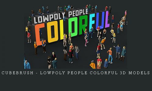 Cubebrush – Lowpoly People Colorful 3d Models |