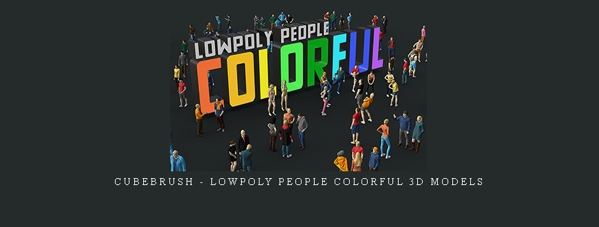 Cubebrush – Lowpoly People Colorful 3d Models