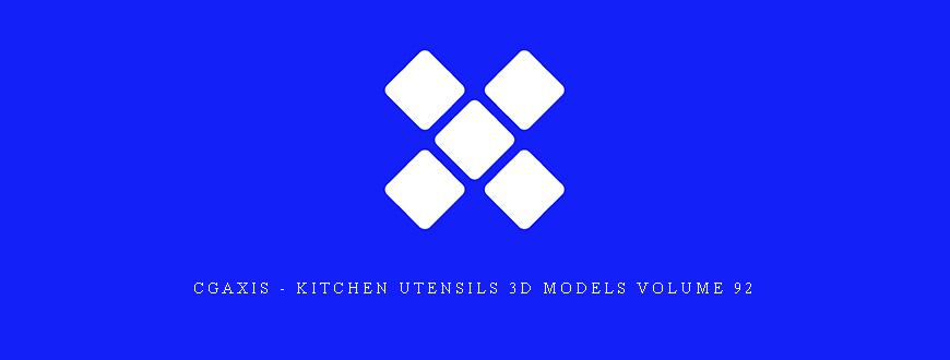 CGAxis – Kitchen Utensils 3D Models Volume 92