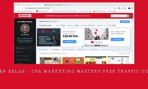 Damien Belak – CPA Marketing Mastery Free Traffic Course |