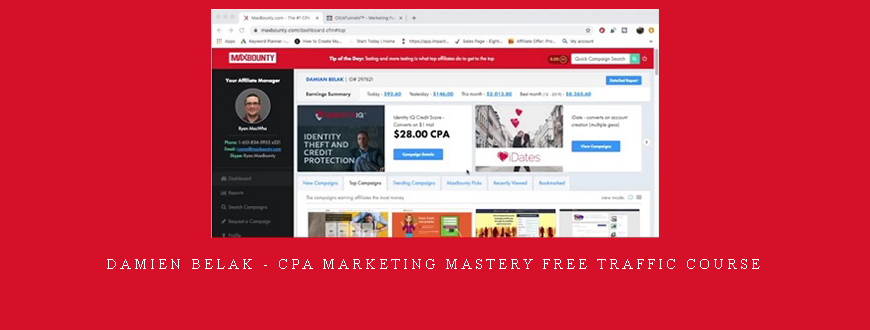 Damien Belak – CPA Marketing Mastery Free Traffic Course