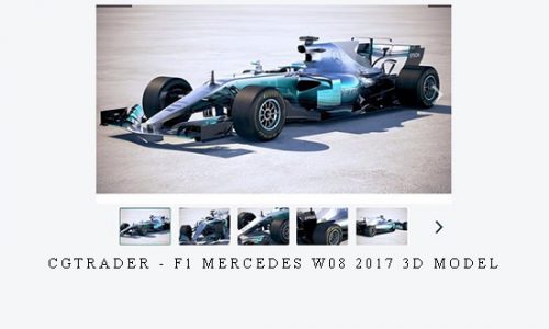 CGTrader – F1 Mercedes W08 2017 3D model |