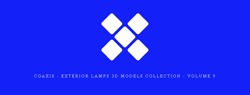 CGAxis – Exterior Lamps 3D Models Collection – Volume 9