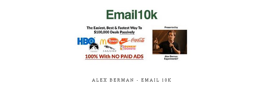 Alex Berman – Email 10k