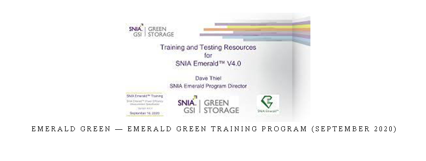 Emerald Green — Emerald Green Training Program (September 2020)