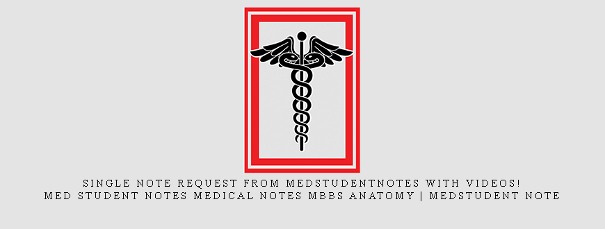 Single Note Request from MedStudentNotes with Videos! | Med Student Notes Medical Notes MBBS Anatomy | MedStudent Note