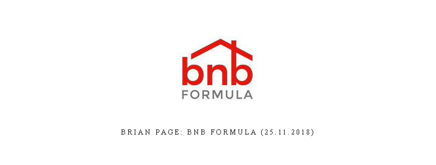 Brian Page: BnB Formula (25.11.2018)