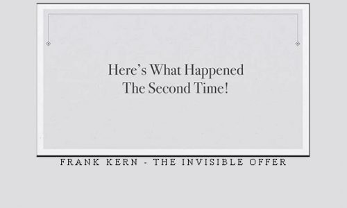 Frank Kern – The Invisible Offer |