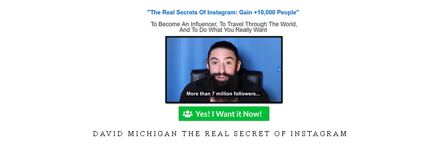 David Michigan The Real Secret of Instagram