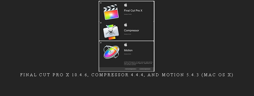Final Cut Pro X 10.4.6